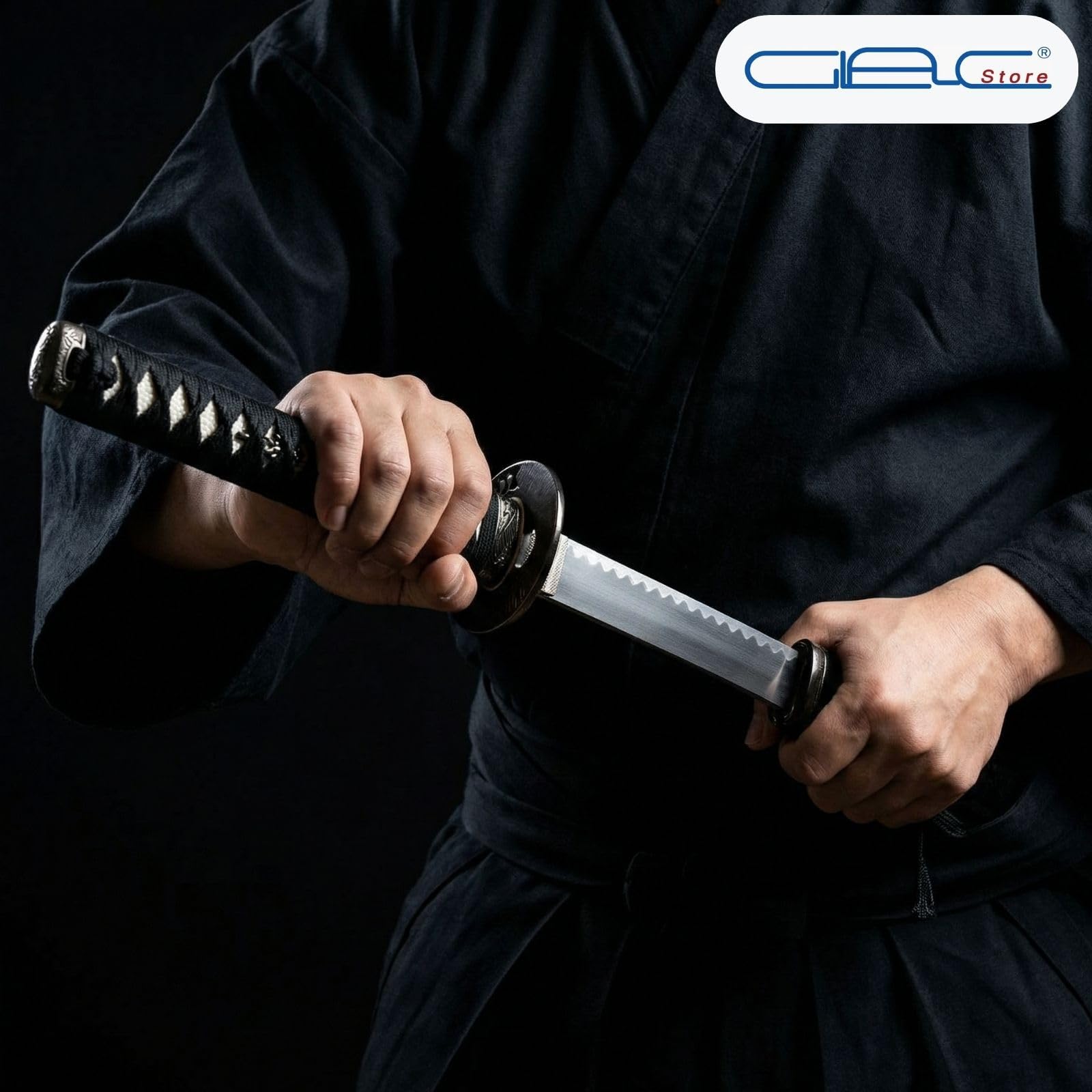 Katana Kill Bill Decorativa con Supporto incluso, Replica Non Affilata da Collezione, Spada Samurai 102 cm, 3 Modelli con Incisioni (Kill Bill 1)