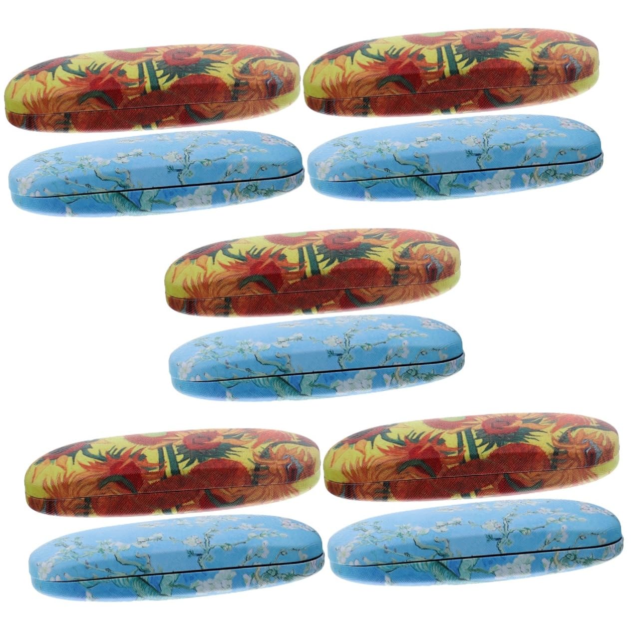 BESPORTBLE 5 Set Scatole Per Espositore Per Occhiali Da Sole Impilabili Per Donna Custodia Per Occhiali A Forma Di Girasole Custodia Per Occhiali Per Donna 2 pezzi*5