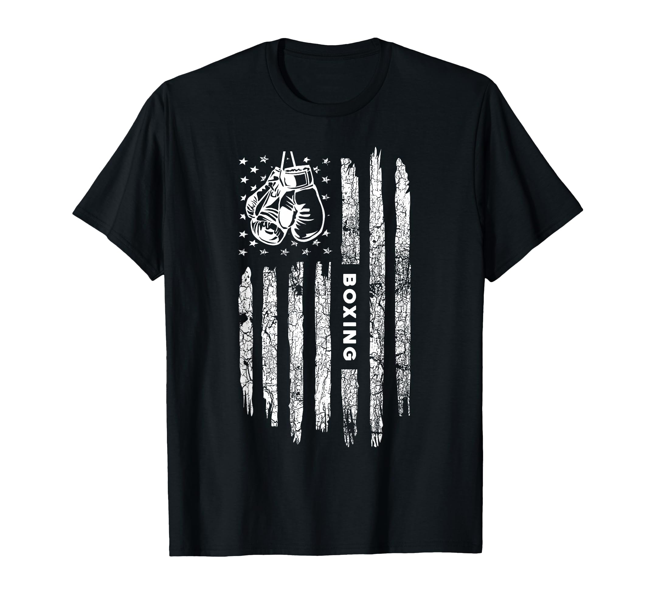American Flag Boxing Distressed - Boxer Vintage Boxing T-Shirt Small