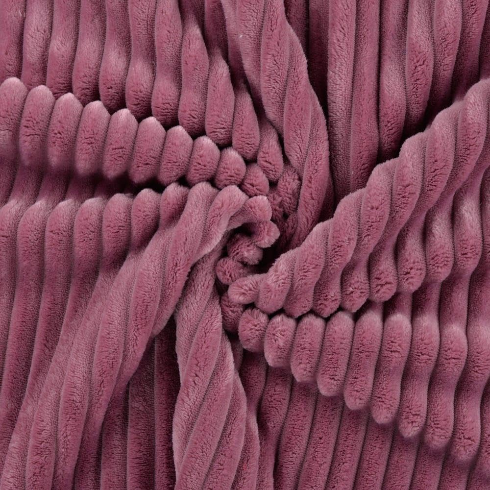 Crs Fur Fabrics Pink Cuddlesoft Fleece Jumbo Cord Fabric Material Old Sample