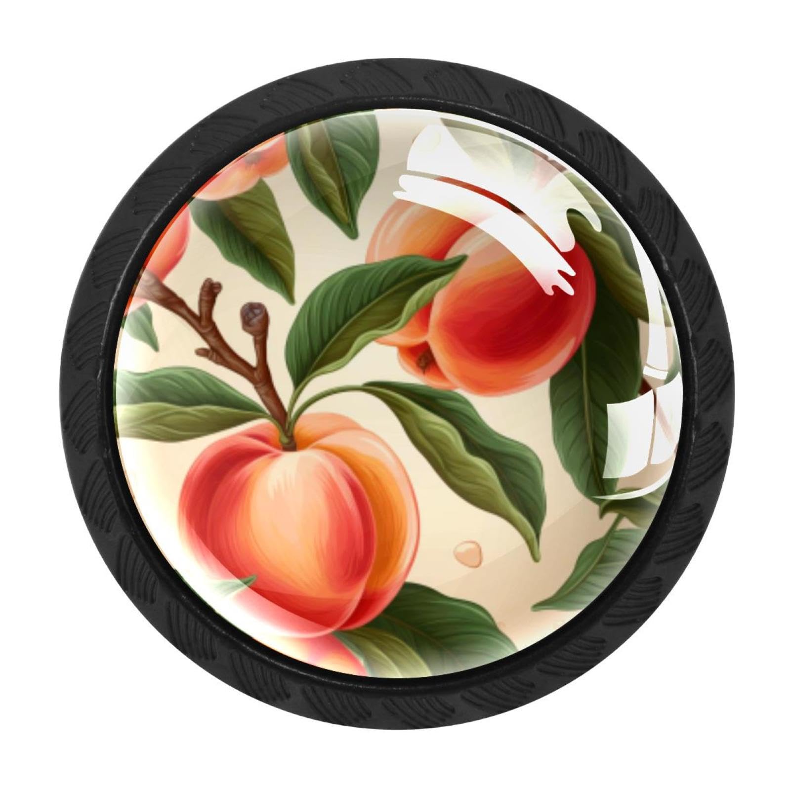 Chenzzzz Multicolored 20 4 Pack Round Cabinet Knobs For Kitchen Bathroom Closet Dresser Cabinets, Peach