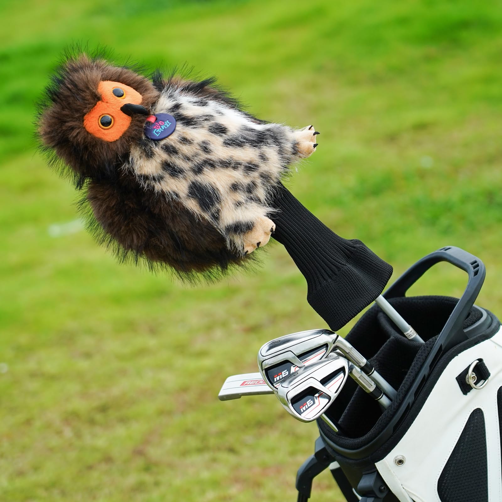 Funny Driver Headcover, Plush Golf Club Covers Long Neck, Animal Headcover, Soft Mallard Duck Rabbit Bunny Owl Fish Headcovers for Golf Clubs Fits Men and Women, Driver Headcover Animal for Present