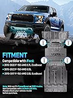 JURPLIX Full Skid Plate Kit for 2015-2022 Ford F-150 4WD: Steel Engine & Transmission Guard, Easy Bolt-On Install
