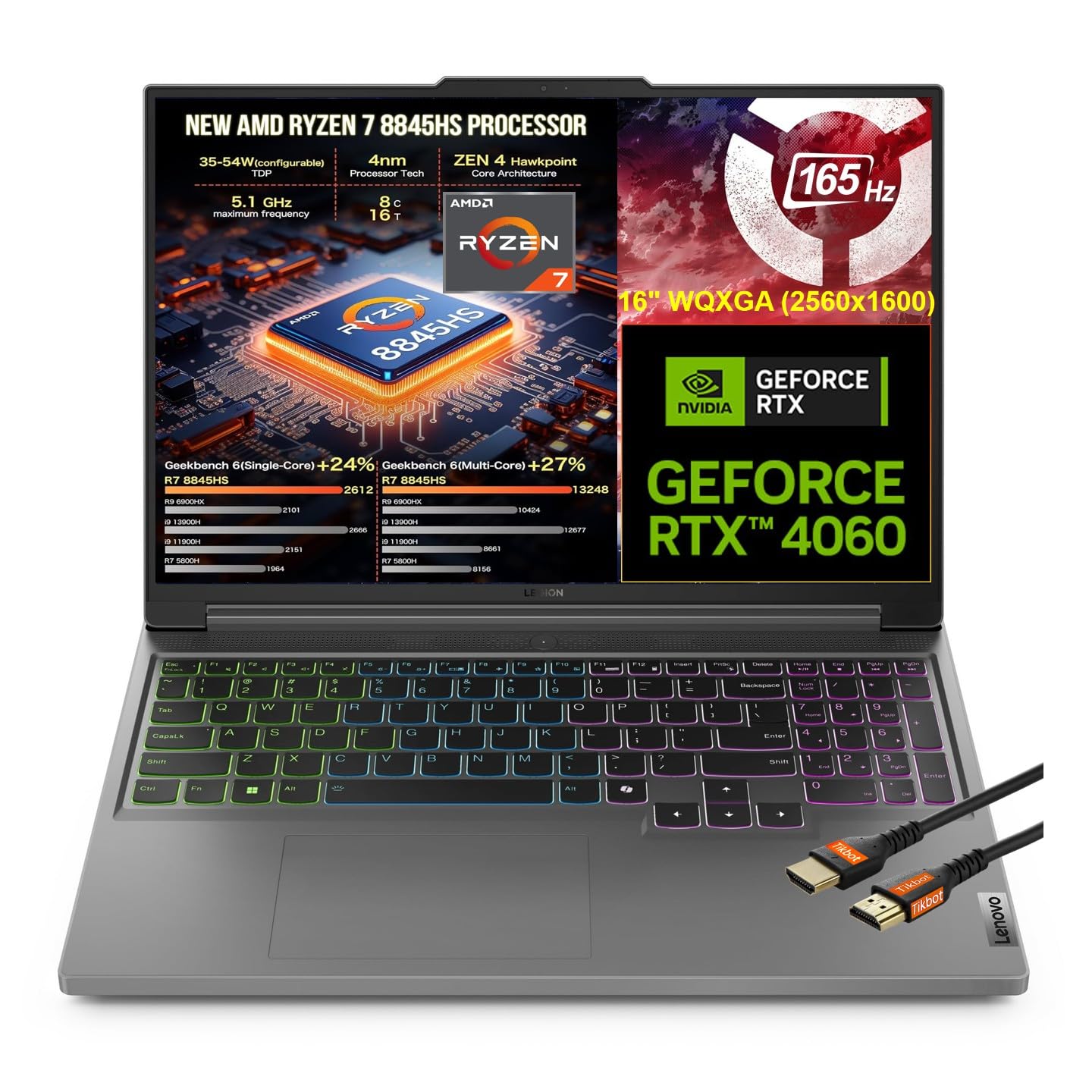 Amazon.com: Lenovo 2024 Gen 9 Portable Legion Slim 5 Gaming