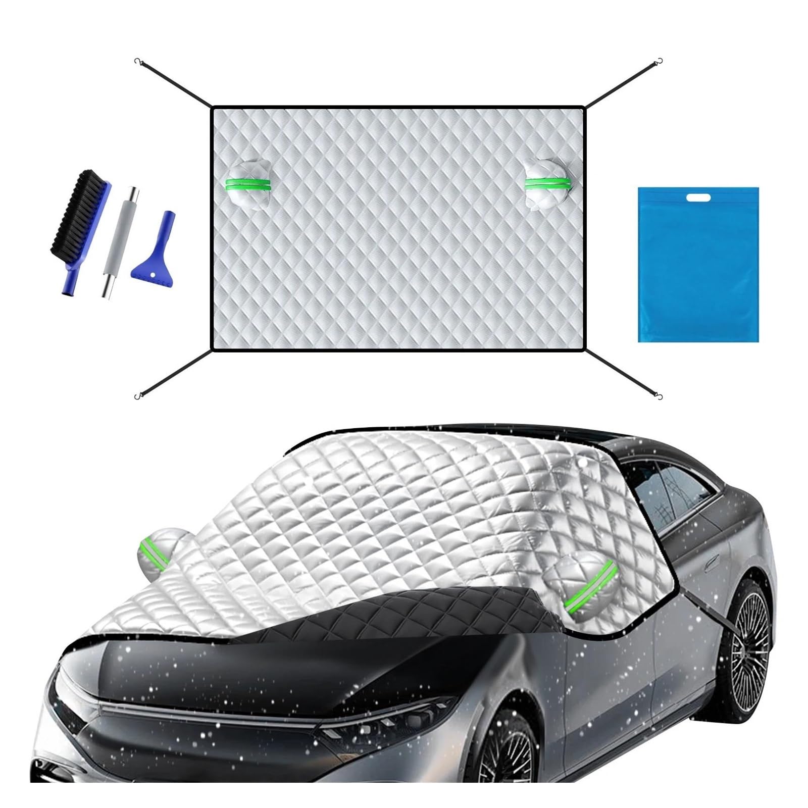 Copinverno Ertura per Parabrezza Auto Parabrezza per Auto Copertura per Neve Protezione per Ghiaccio Invernale Parasole Magnetico per Accessori per Blocco Anteriore