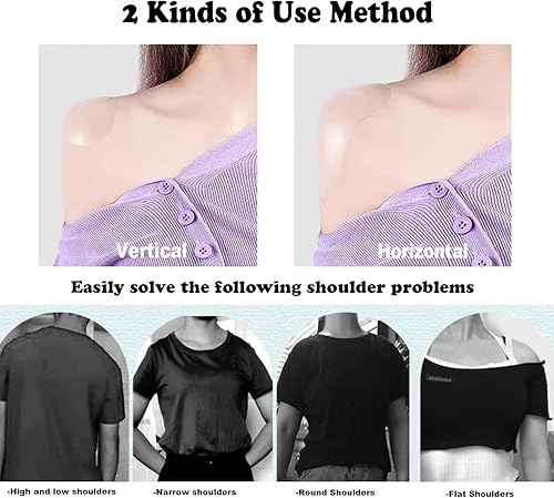 Miniatura 2 de XG Glitter Almohadillas de hombro de silicona para ropa de mujer, almohadillas antideslizantes para el hombro, almohadillas de hombro reutilizables