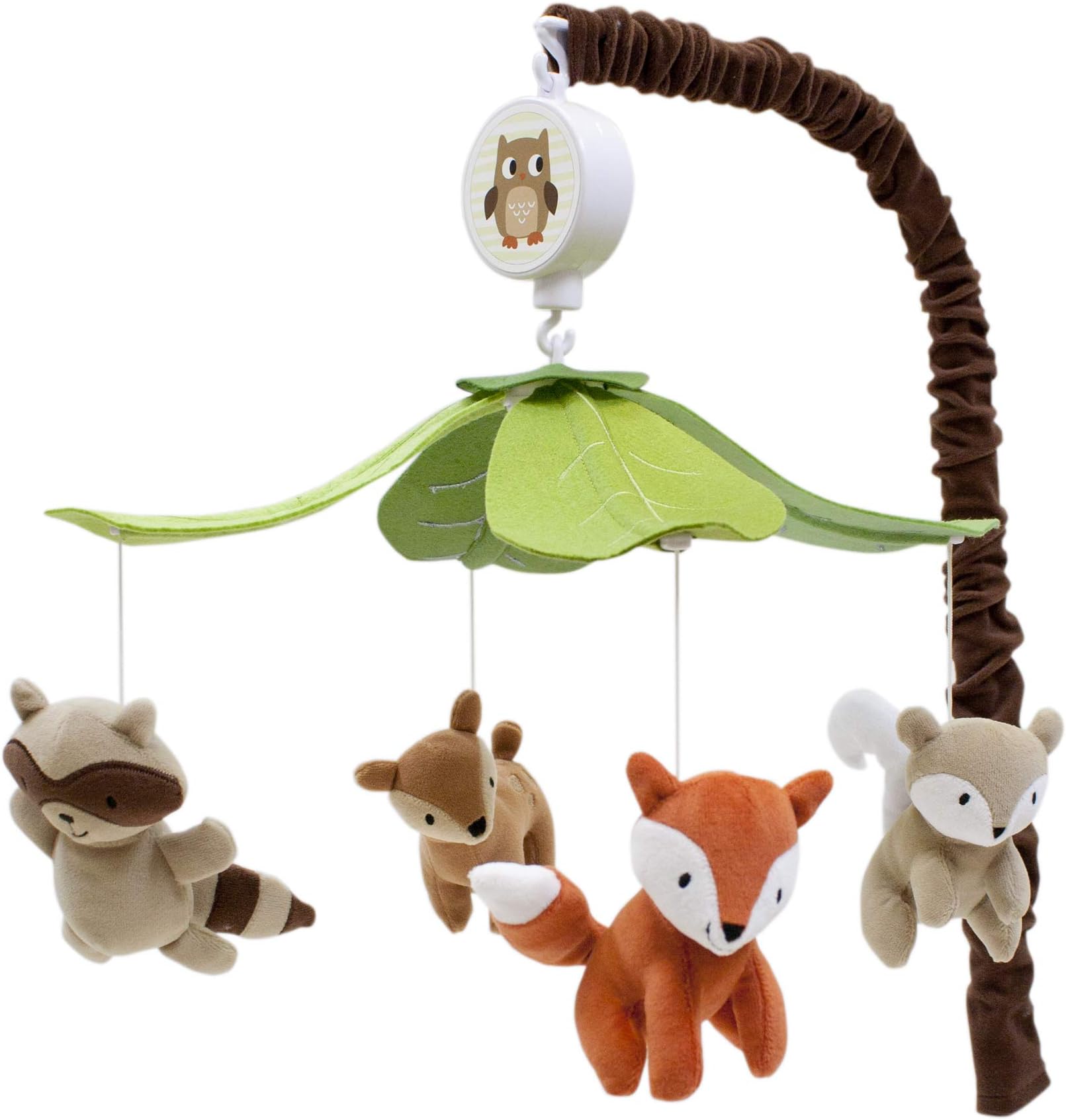 - Lambs & Ivy Woodland Tales Multicolor Forest Animals Musical Baby Crib Mobile