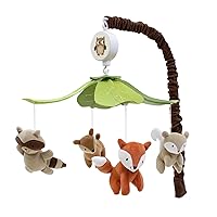 Vista 1 de Lambs & Ivy Woodland Tales Multicolor Forest Animals Musical Baby Crib Mobile