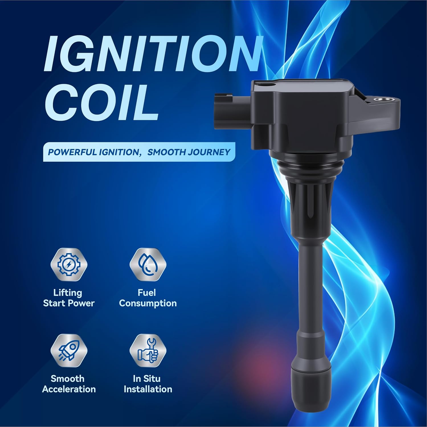 UF549 Ignition Coils with Spark Plug for NISSAN ALTIMA NP300 ROGUE SENTRA TIDA VERSA X-TRAIL 1.6L 1.8L 2.0L 2.5L 5.6L L4 V8