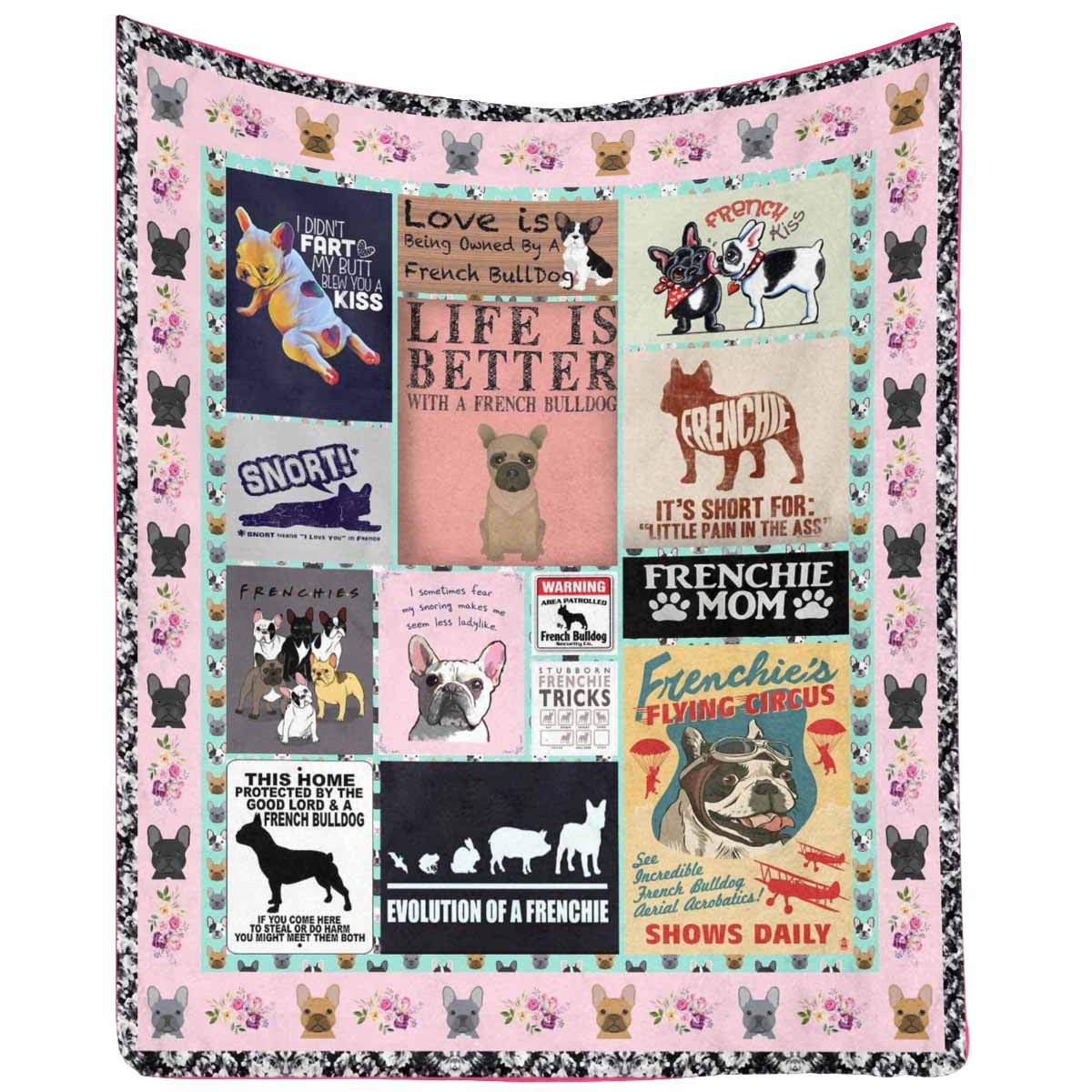 351 Couverture Sherpa Douce Couverture Douce Doux Couverture Flanelle pour Voyage Cadeau Canapé À L'Amant des Chiens L