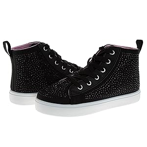 Amazon.com: KENSIE GIRL Hightop Sneakers Sparkly Glitter