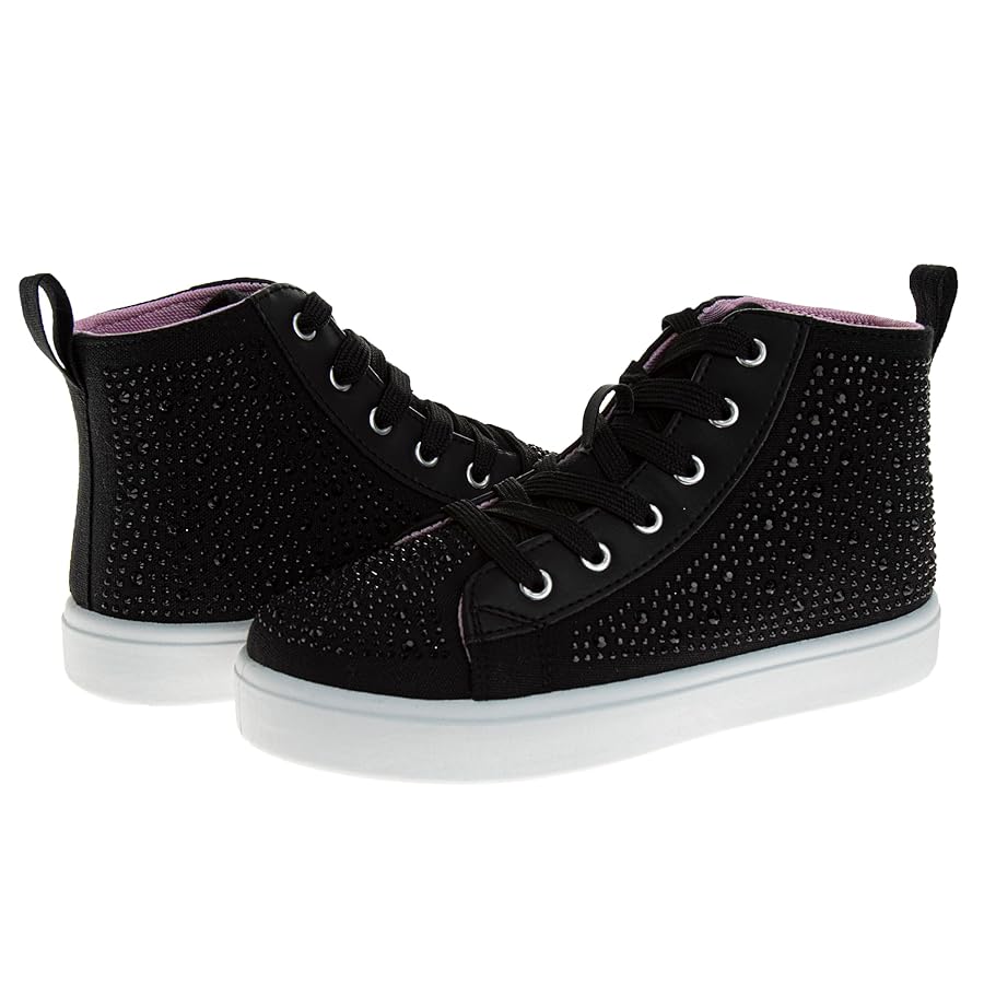 Amazon.com: KENSIE GIRL Hightop Sneakers Sparkly Glitter