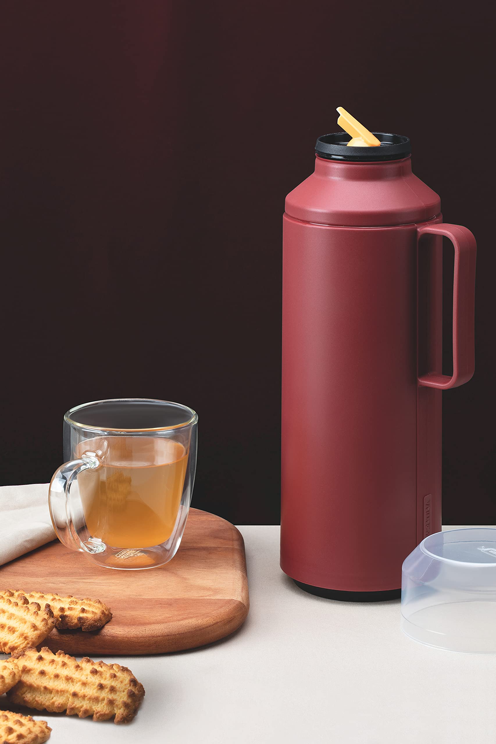 Bule Térmico Tramontina Exata em Aço Inox Preto 500 ml Tramontina