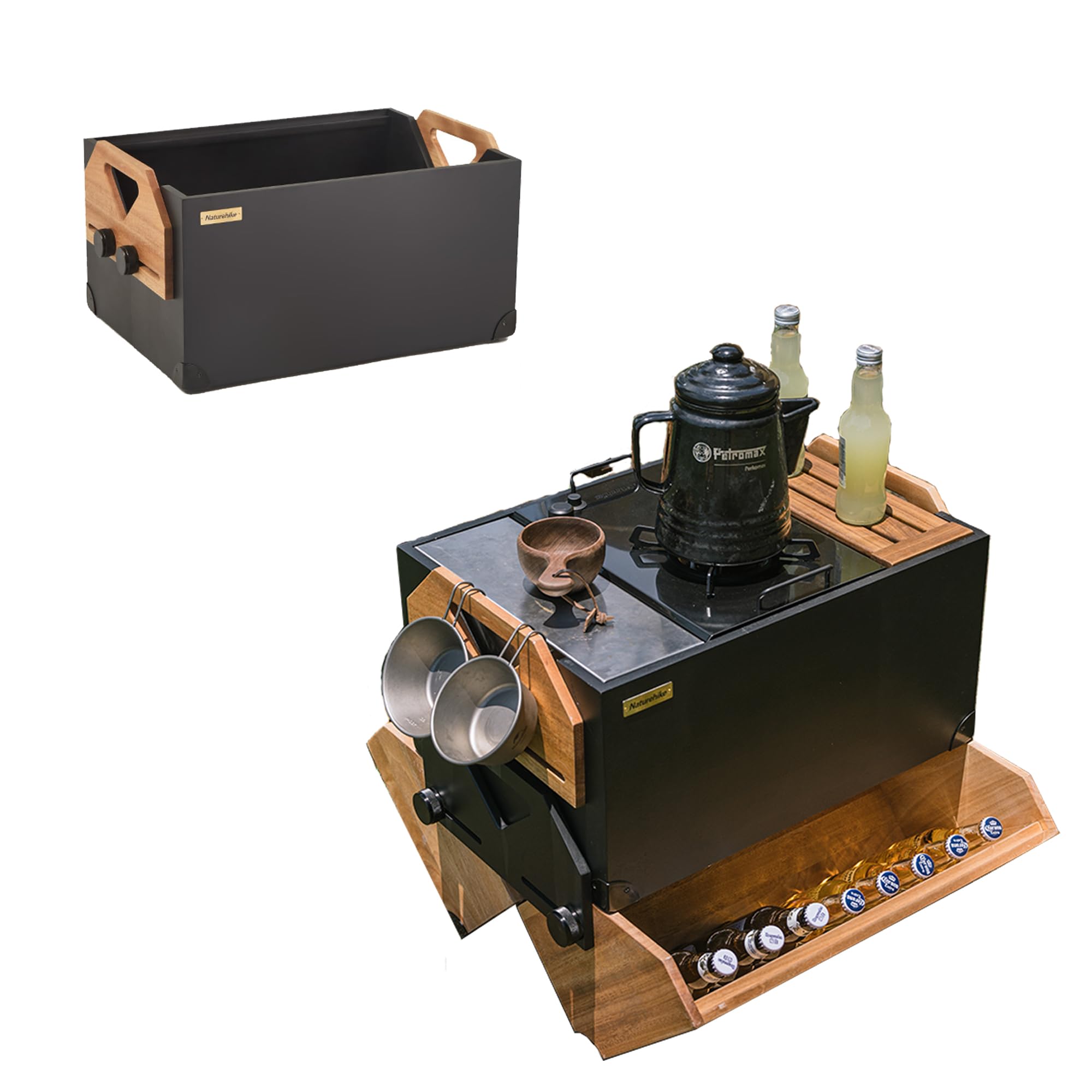Amazon｜Naturehike 収納ボックス オクメ木製 積み重ね 変形可能 IGT