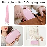 Vista 7 de BRHE Cute Travel Carrying Case for Nintendo Switch 2 (2025) Accessories Kit with Protective Cover, Glass Screen Protector, Adjustable Stand and