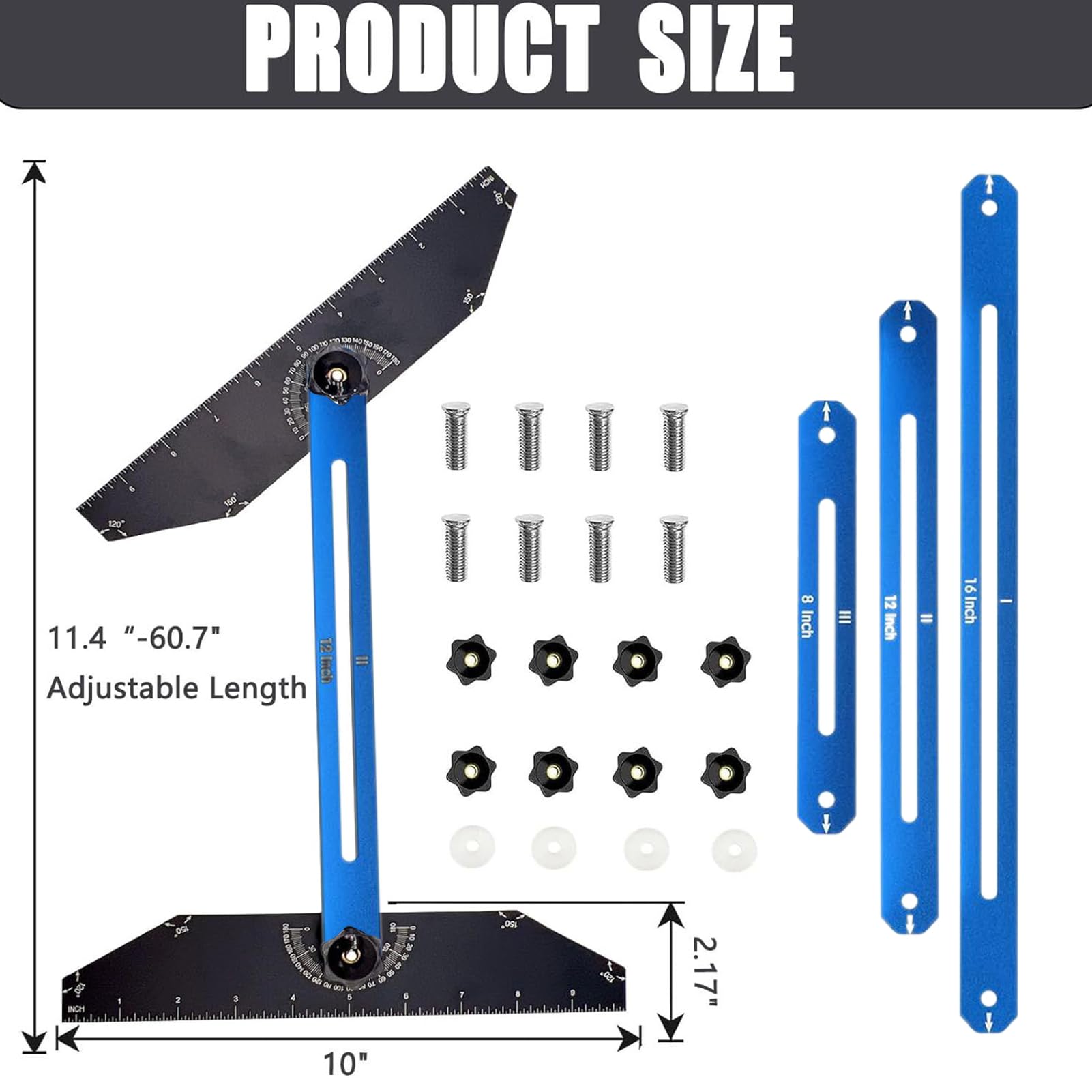 Strumento per stencil a gradini, in alluminio, strumento di misurazione di precisione, per il montaggio in case e appartamenti bifamiliare