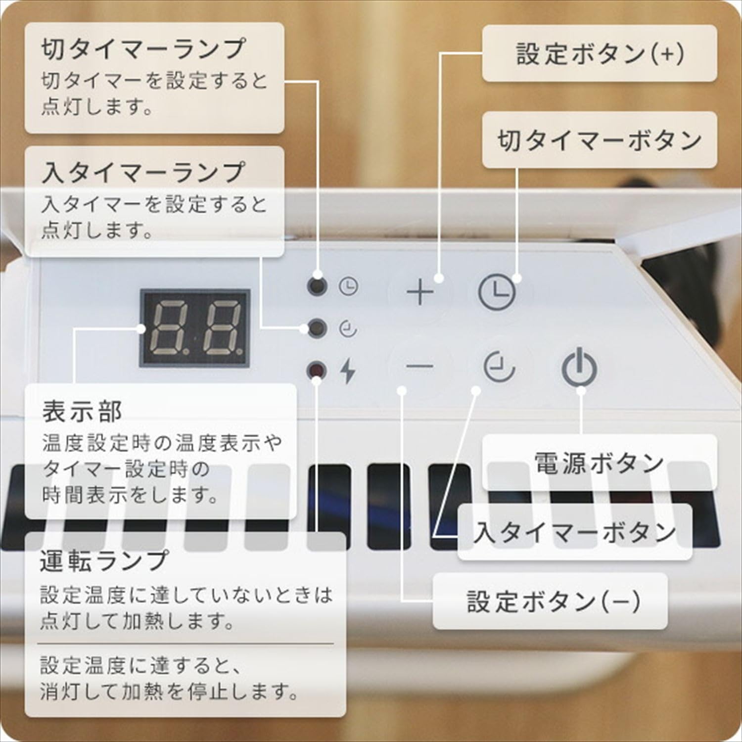 Amazon | ミル(mill) パネルヒーター 温度調節機能 コンクリート住宅-6