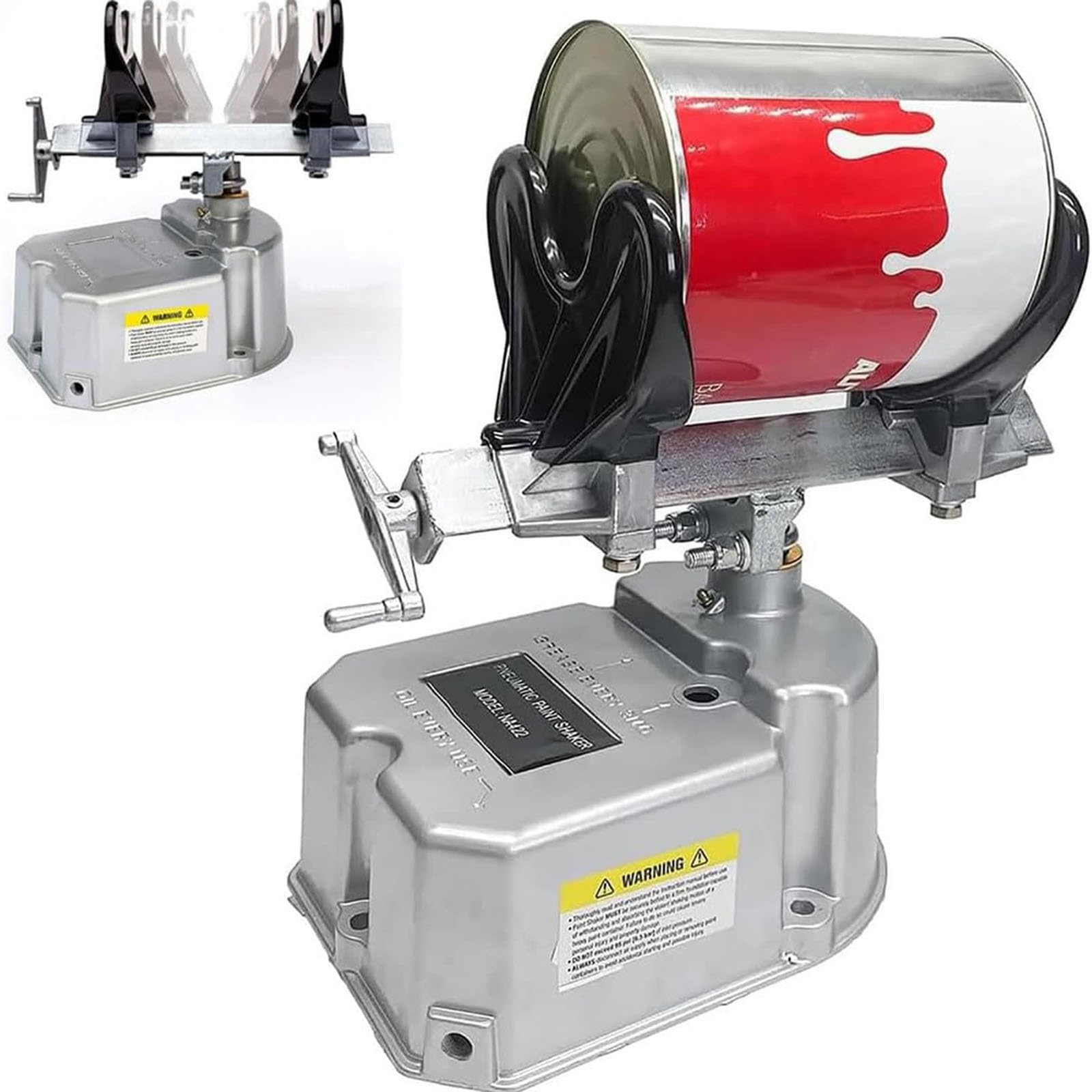 Agitatore Pneumatico per Vernice Professionale 700 RPM Miscelatore ad Aria Compressa per Secchi di Vernice da 1 Pinta a 1 Gallone Macchina Antideflagrante 70 PSI per Inchiostro Resina Colla