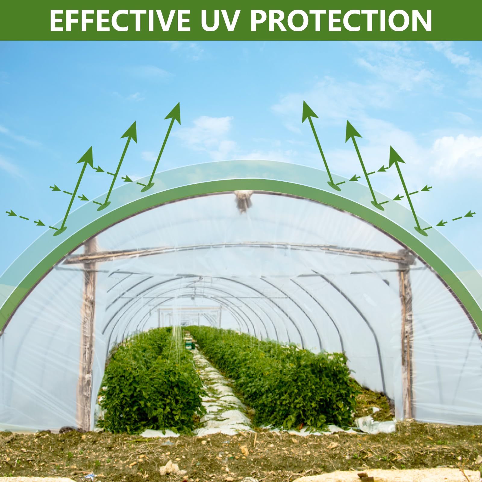 JNBGTU Plastic Sheeting Heavy Duty Polythene Sheeting, Thick Large Clear Plastic Dust Waterproof Sheets - Image 4