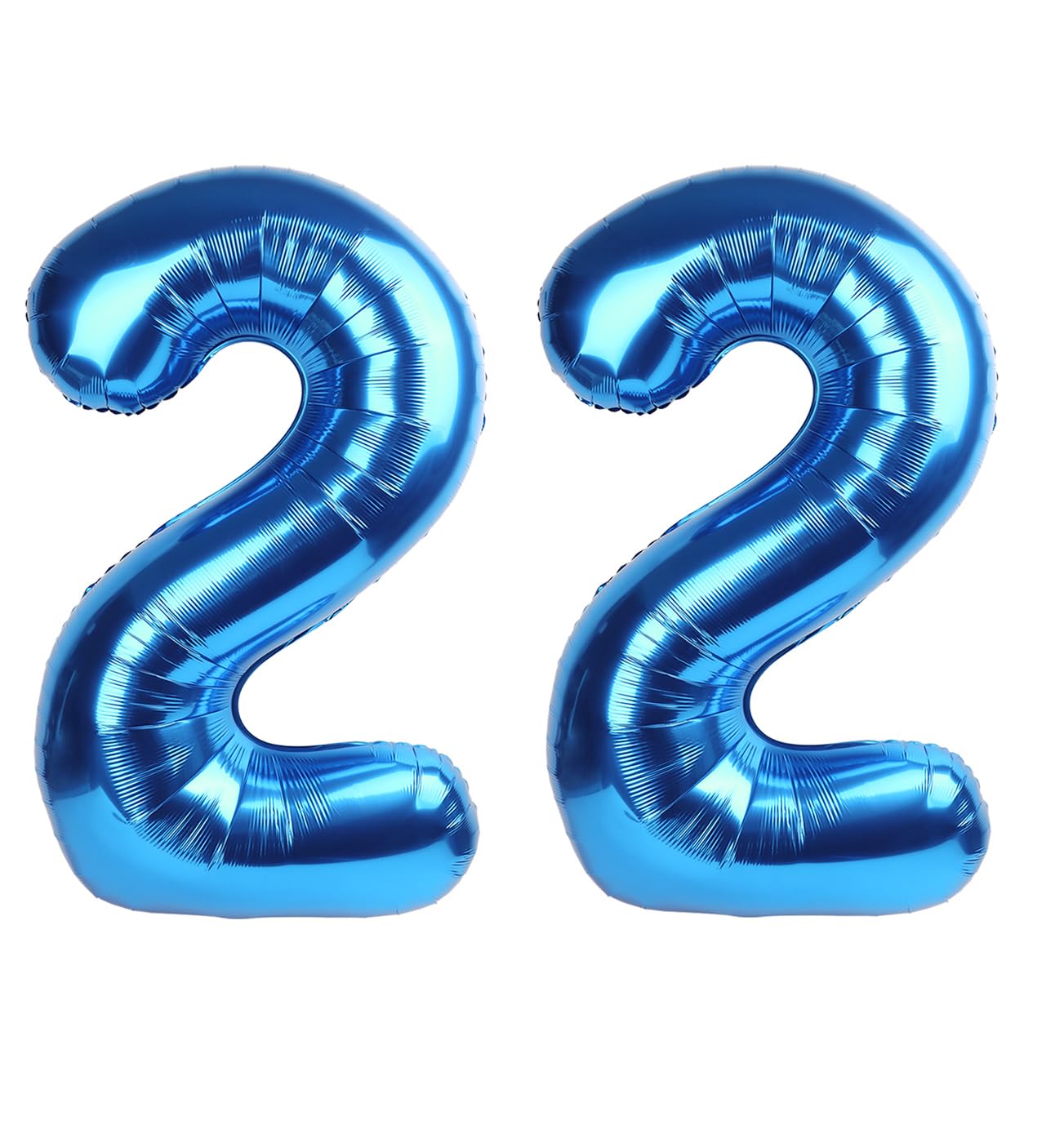 Number Balloons 22 Balloon Dark Blue for 22 Birthday Decorations, 40 inch