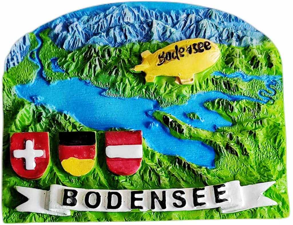 Lake Constance Bodensee Germany Austria Switzerland Fridge Magnet Refrigerator Magnet Decoration Magnet Sticker Souvenir Resin Crafts