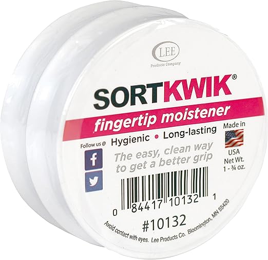 LEE 10132 Sortkwik Fingertip Moisteners, 1 3/4 oz, Pink