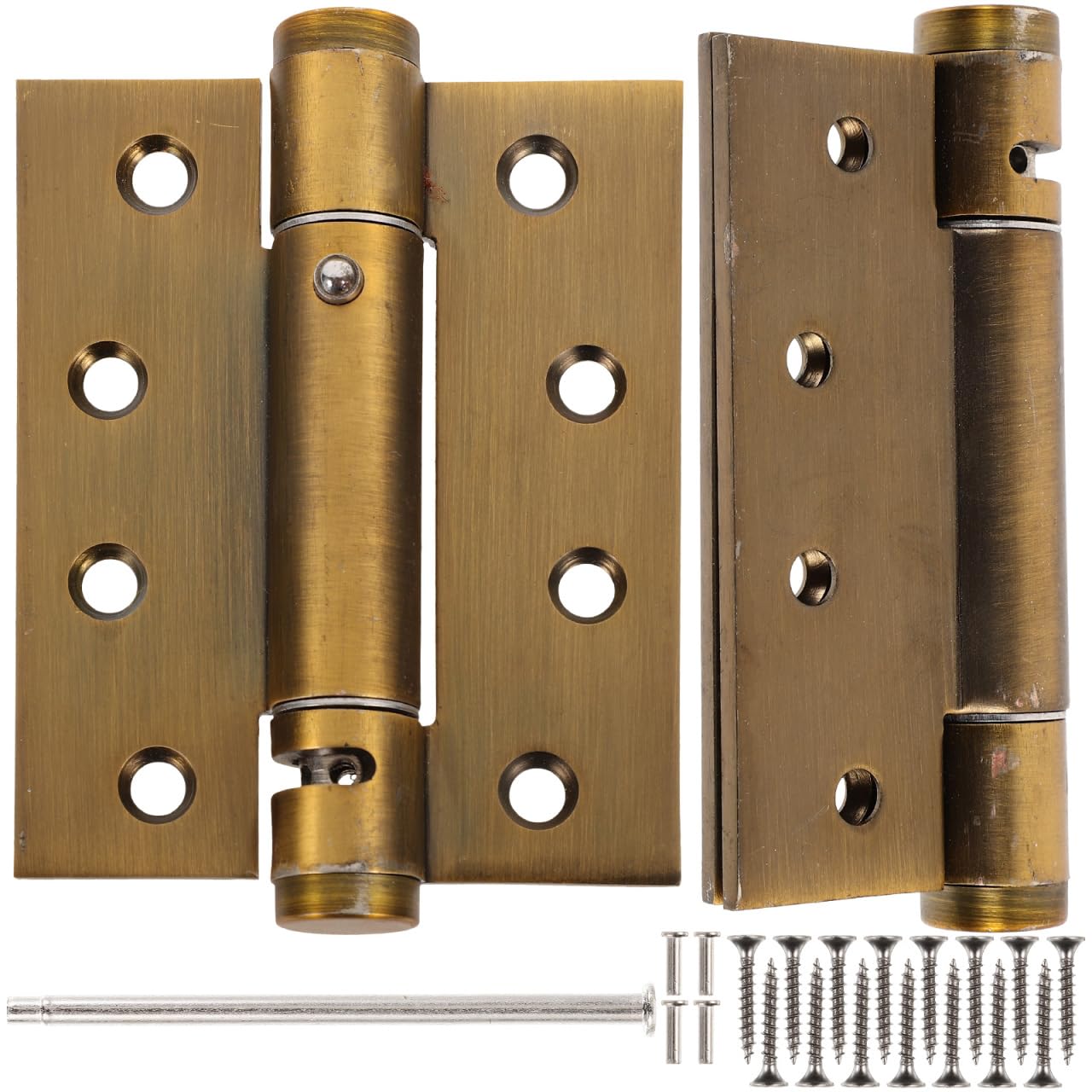 SEWACC 2Pcs Automatic Self-Closing Door Hinges Heavy Duty Concealed Door Closers for Wooden and Screen Doors Smooth Quiet Operation Easy Installation