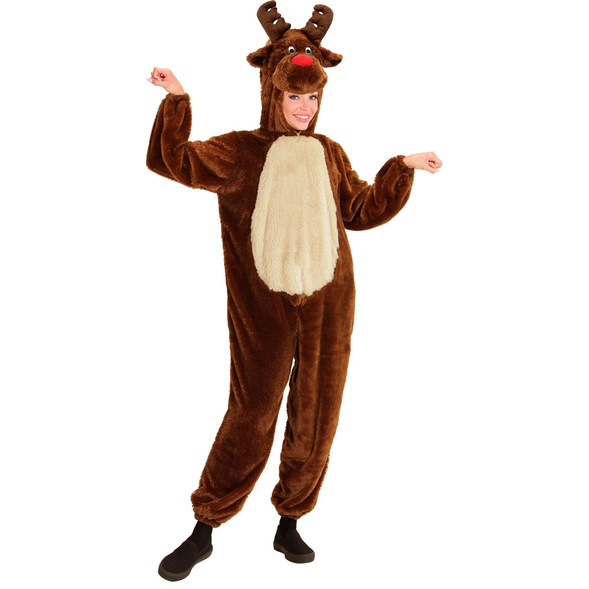 Widmann 97164 costume RENNA IN PELUCHE SOFT M/L - h 175 cm