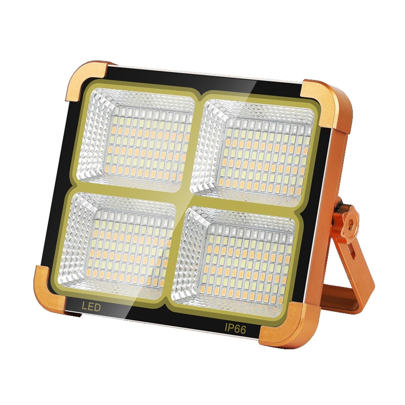 LLOOPK LED Flood Light, 100W 1000W Outdoor Camping Solar Flood Light Portable Floodlight Rechargeable Emergency Night Market Lights LED Tent(1000W)
