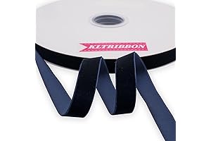 Navy Blue 5/8 Inch Velvet Ribbon Spool