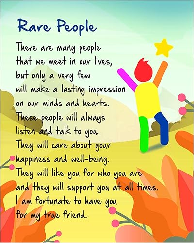 Rare People – Inspirational Wall Art, This Modern Typographic Print Is Perfect Motivational Wall Art For Living Room Décor, Kids Wall Décor, Office