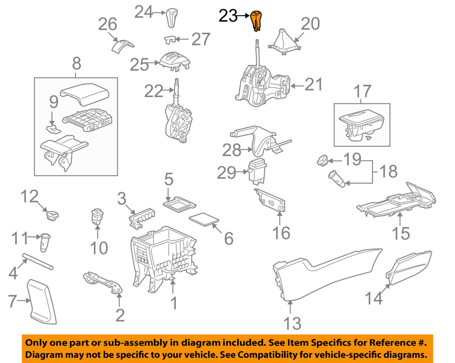 Amazon.com: Genuine Honda 54102-TE1-C02ZA Change Lever Knob