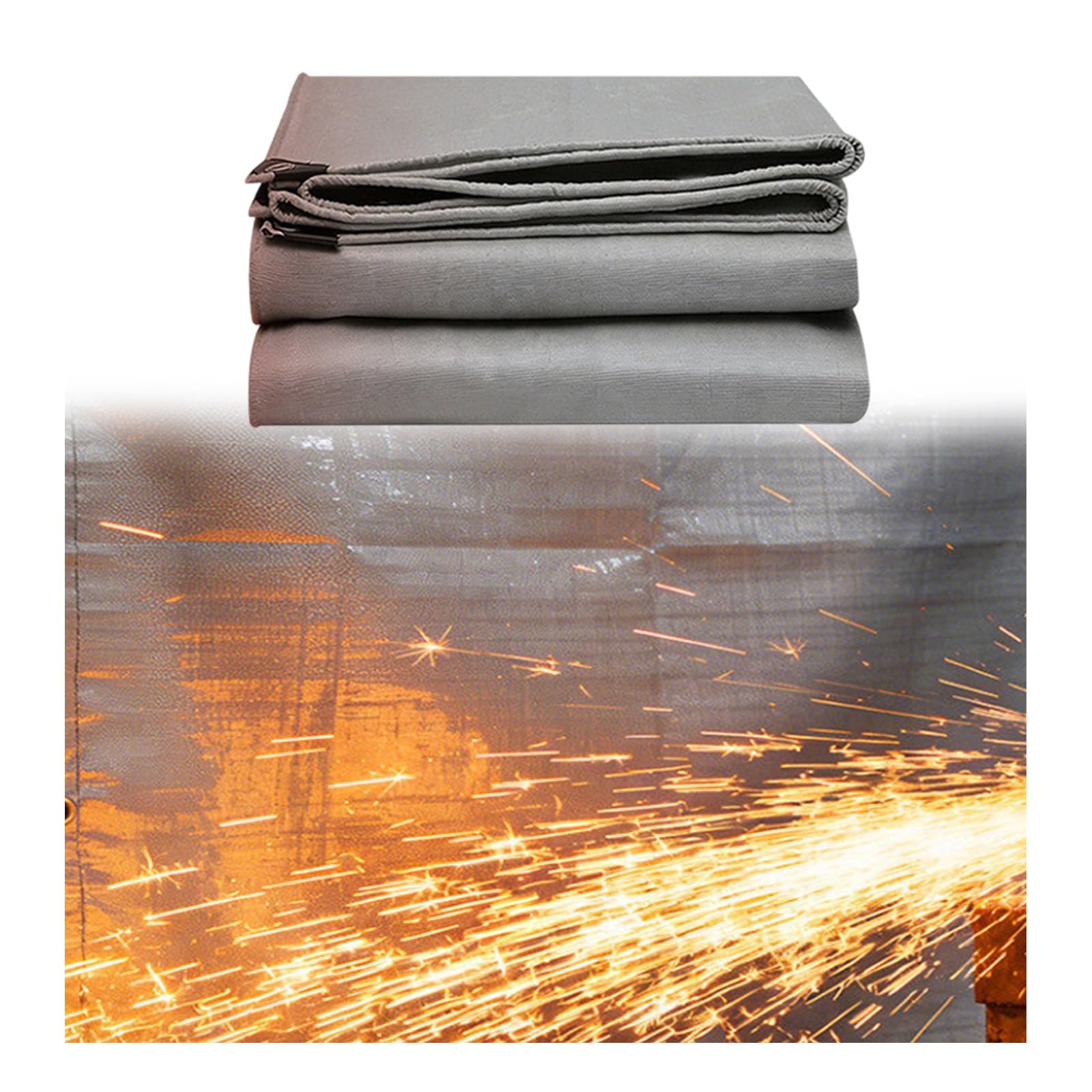 Alfombrilla ignífuga de doble cara, impermeable, para terraza, patio, césped y cocina al aire libre, alfombrilla de protección portátil resistente al fuego para barbacoa