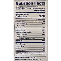 Vista 2 de Santiago Mezcla tradicional de frijoles refritos suaves, bolsa deshidratada de 1.86 libras