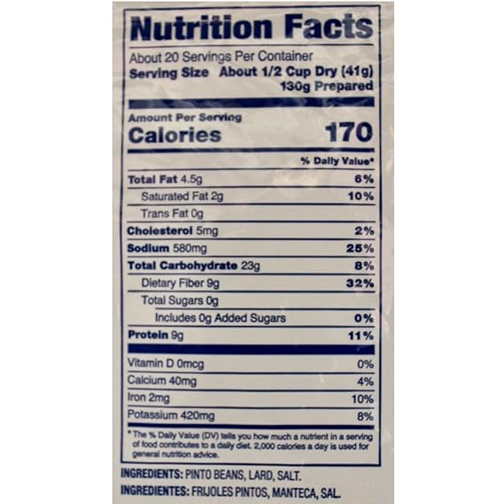 Santiago Traditional Refried Beans Smooth Beans Mix, Dehydrated 1.86 Pound Pouch