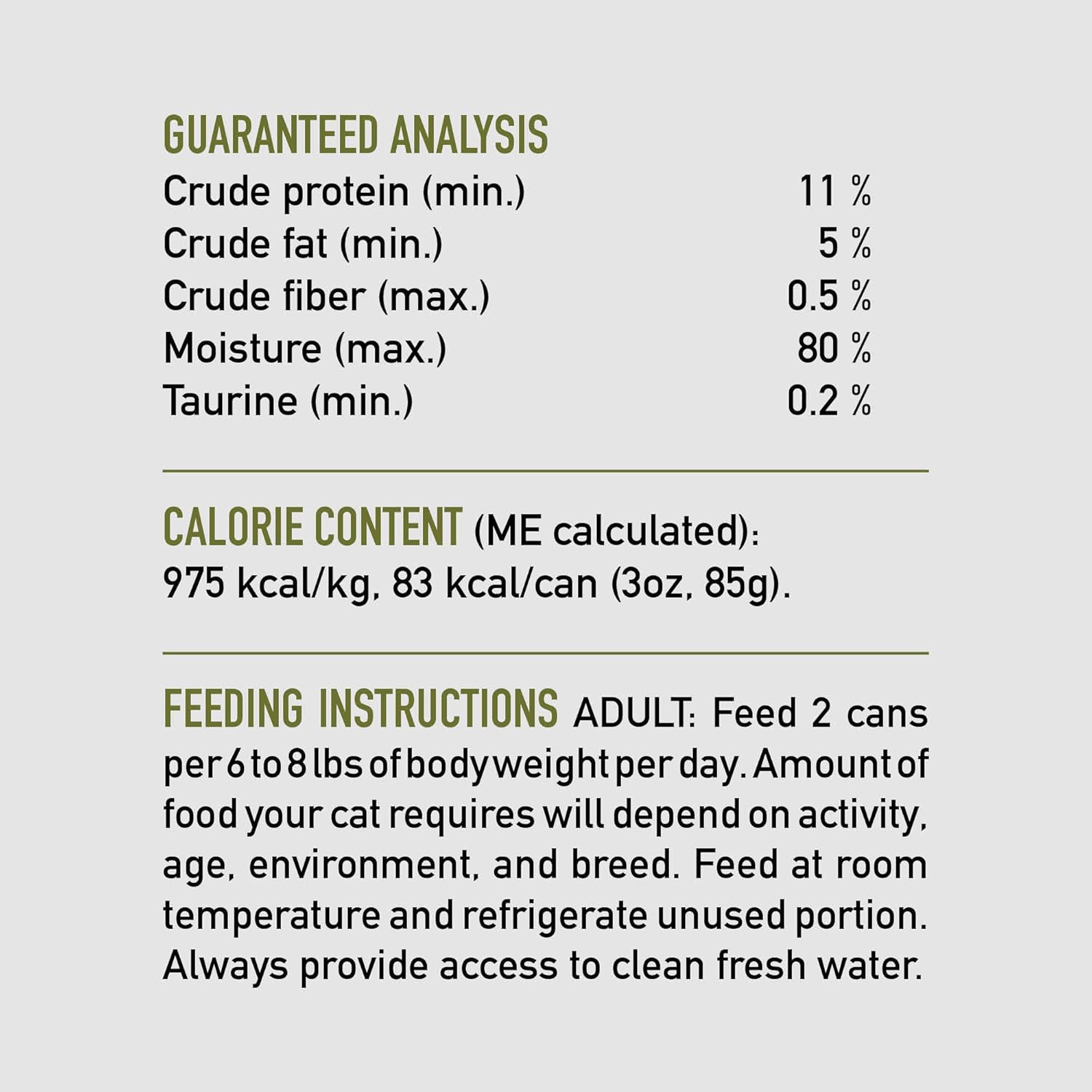 ORIJEN Premium Pate Wet Cat Food in Bone Broth Duck & Chicken Entrée 3oz Cans (24 Count)