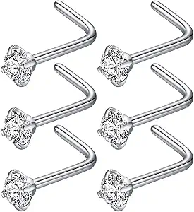 BLESSMYLOVE Surgical Steel Nose Studs Set