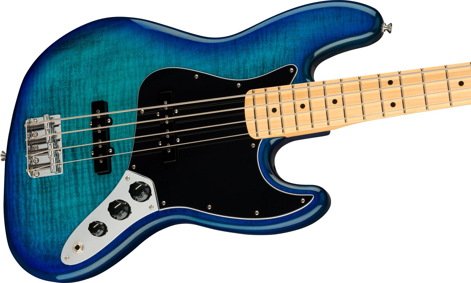 Amazon.com: Fender Player Jazz Bass Plus Top - Blue Burst Bundle
