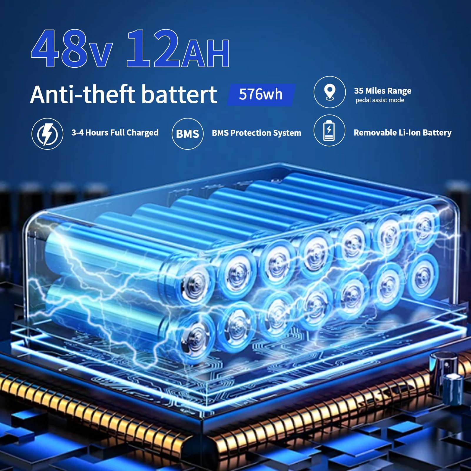 Folding Electric Bike for Adults, 400W (Peak 500W) Motor,23MPH Max Speed Foldable Electric Bicycles,14" Ebike, 48V12AH Battery 35 Miles PAS Range Mini E Bikes for Adults and Teens