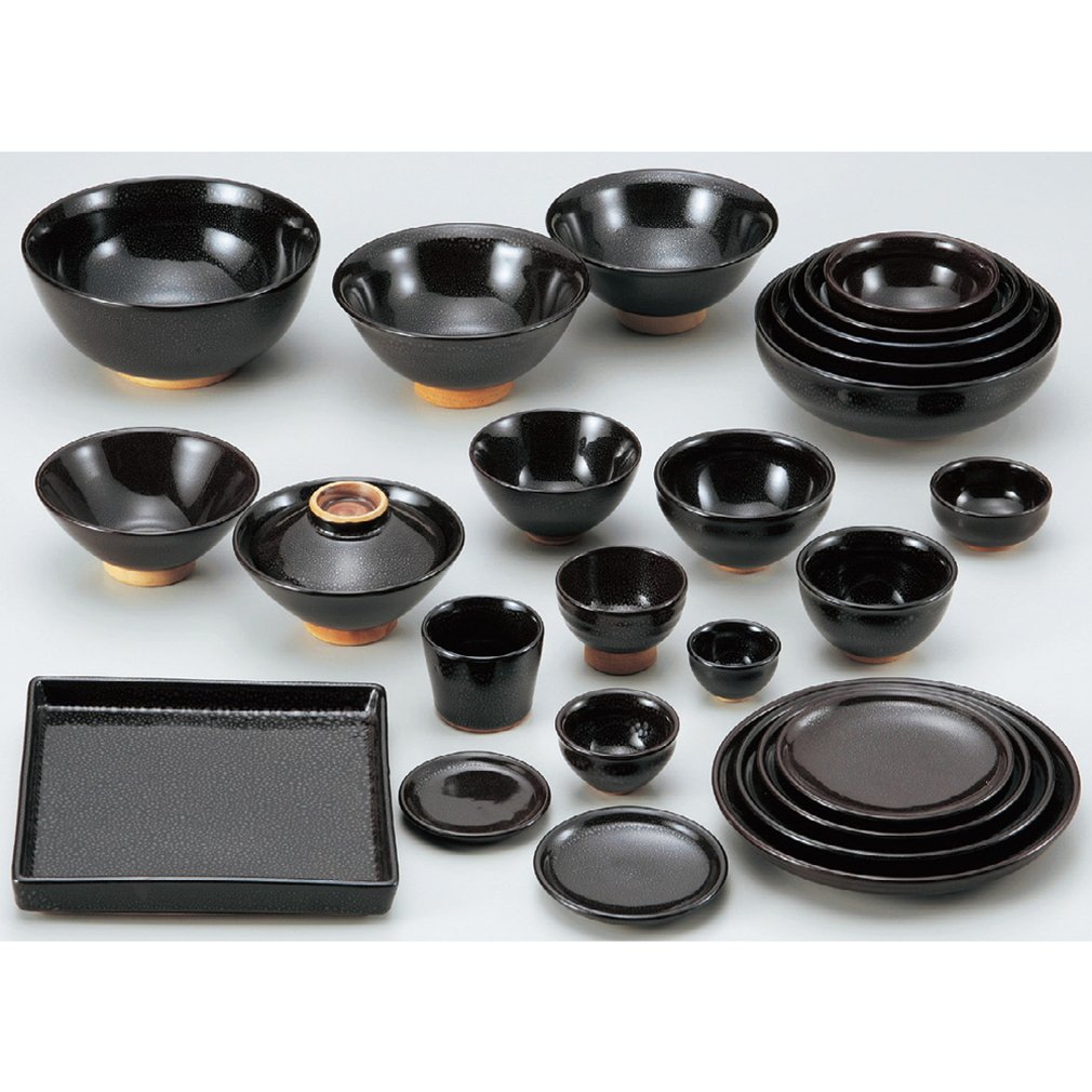 Amazon｜山下工芸(Yamasita craft) 油滴天目 中平 12.5×12.5×6.3