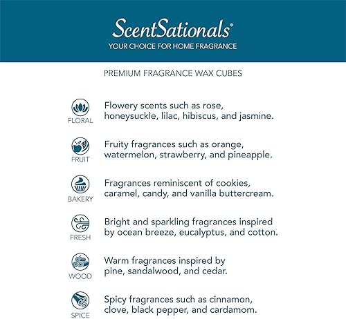 Miniatura 5 de Scentsationals Colección Day of The Dead, paquete de 4 cubos de cera de 2.5 onzas, tarta calentadora para el hogar, ambientador eléctrico sin mecha,