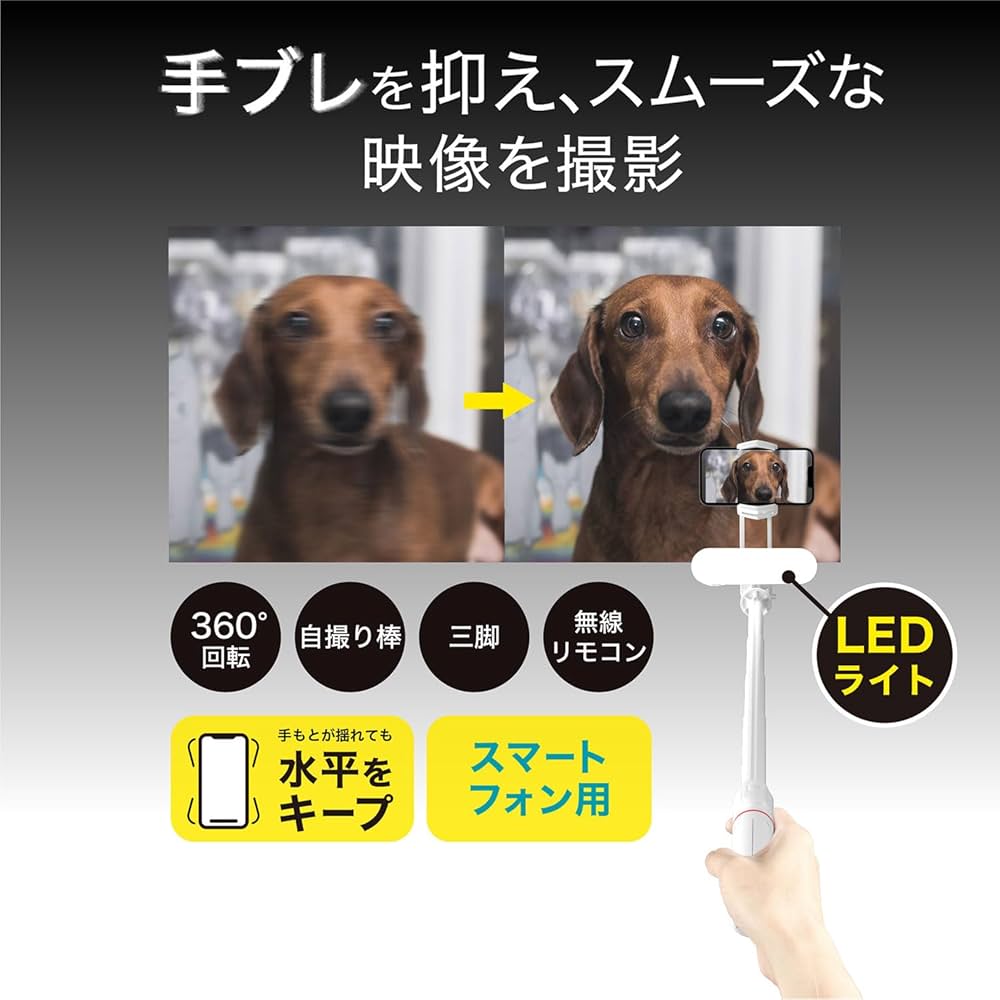 Amazon.co.jp: グリーンハウス LEDライト付きスタビライザー