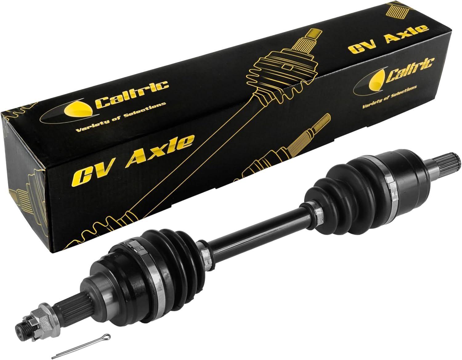 Caltric Front Left Complete Cv Joint Axle Compatible with Honda Trx350Fm Trx350Tm Rancher 350 2X4 4X4 S 2000 2001 2002 2003 2004 2005