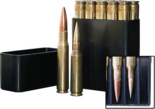 Miniatura 2 de MTM BMG10-40 10 - Estuche redondo para munición (50 BMG, 416 Barrett, fabricado en Estados Unidos), color negro