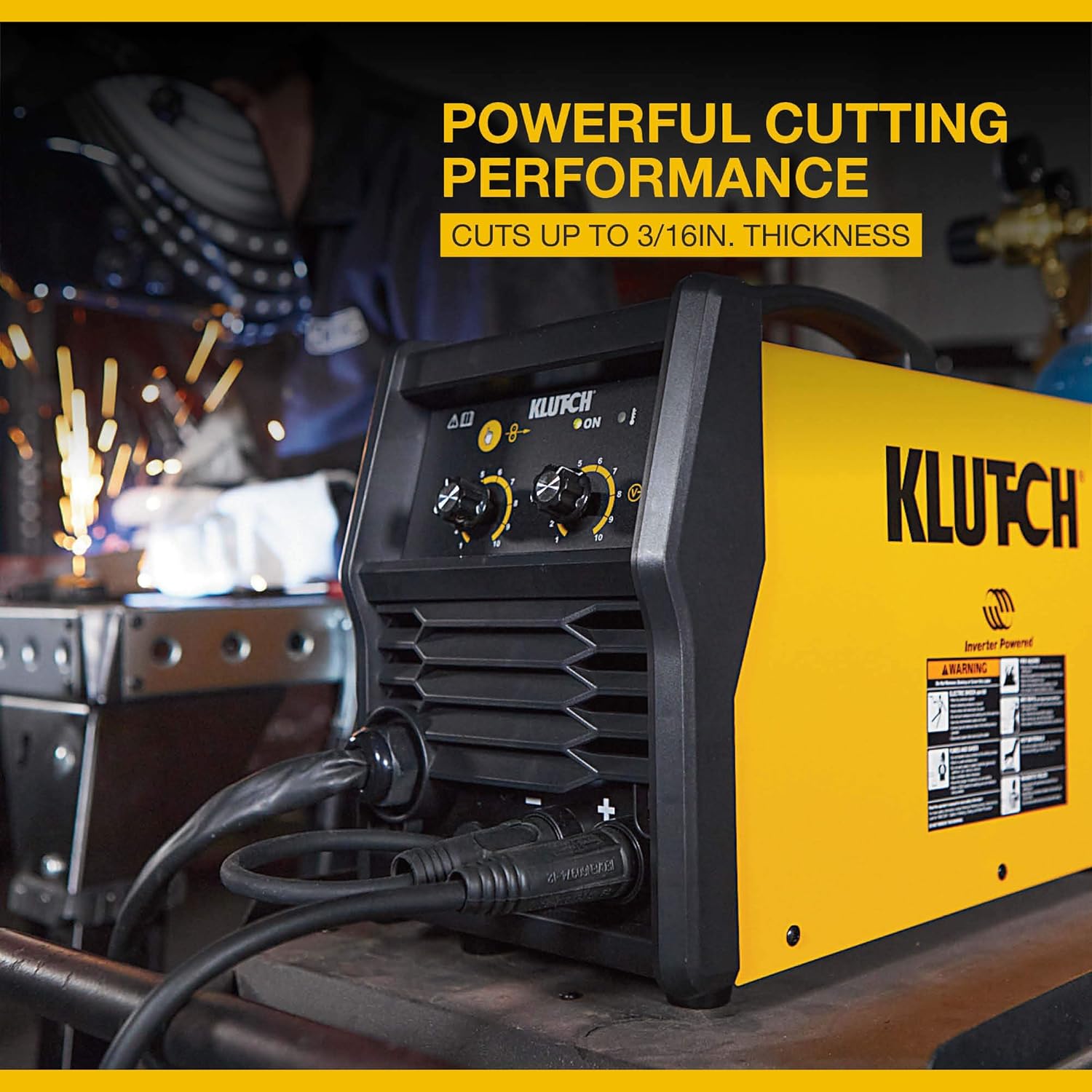 Klutch MIG 140i Flux-Cored/MIG Welder, Inverter, 120V, 30-140 Amp Output