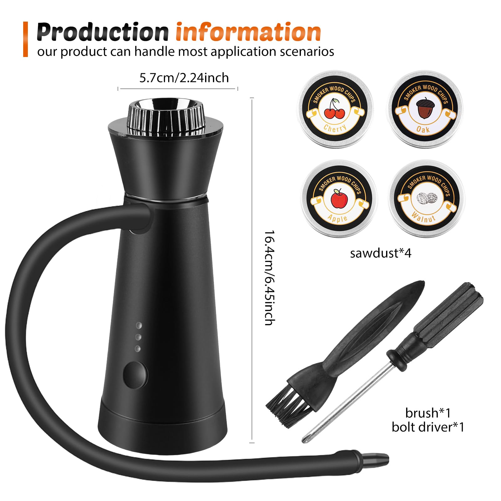 Kit Per Affumicatore Per Cocktail, Pistola Per Fumare, Generatore Di Fumo, Affumicatore Da Cucina, Affumicatore Portatile Con 4 Tipi Di Trucioli Di Legn, Per Whisky, Bevande, Bourbon, Bistecche