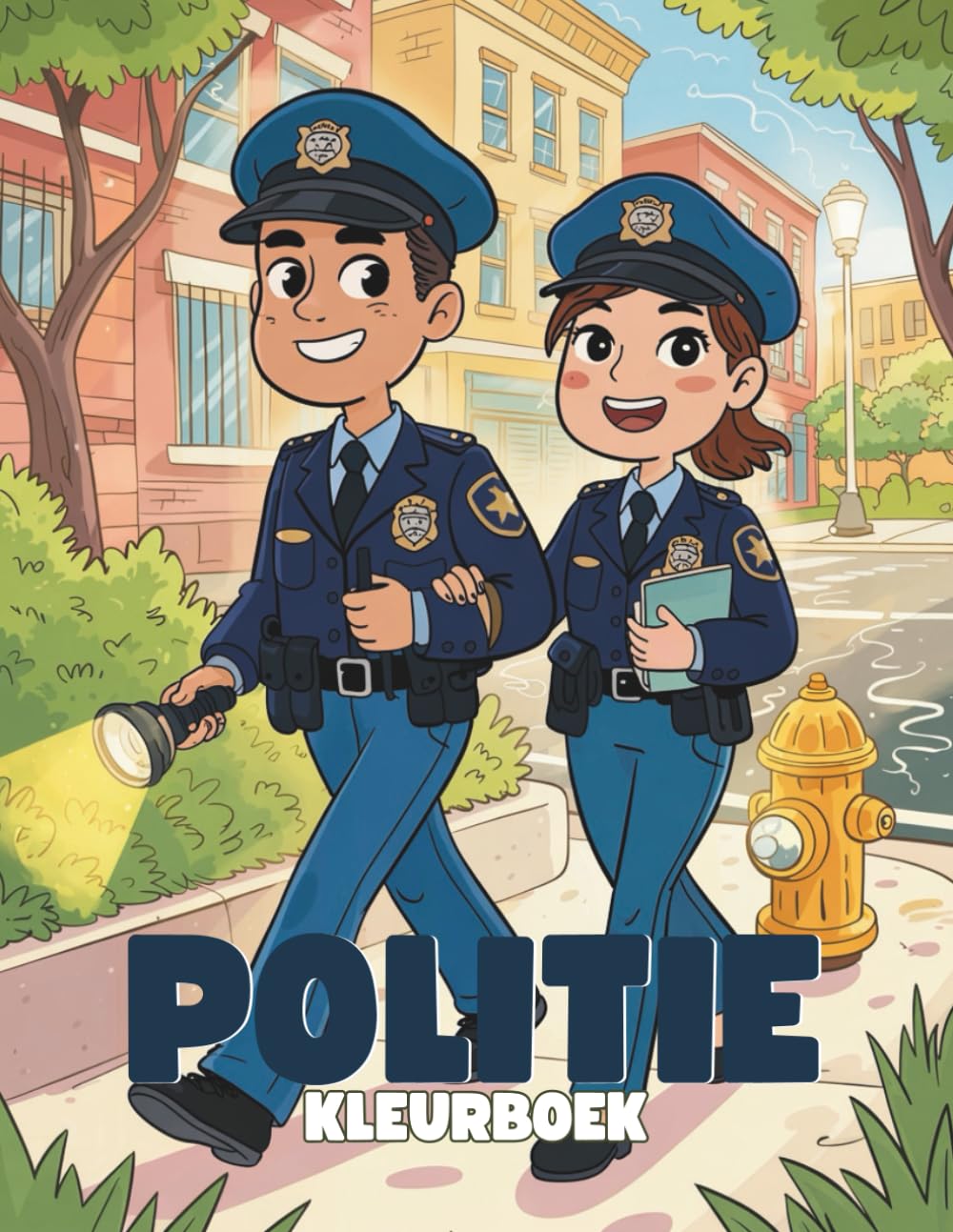 Politie Kleurboek voor Kinderen: Leuke en Heldhaftige Kleurplaten voor Jongens en Meisjes: 40+ Illustraties van Agenten, Politieauto’s en ... Activiteit voor Kinderen vanaf 4 Jaar