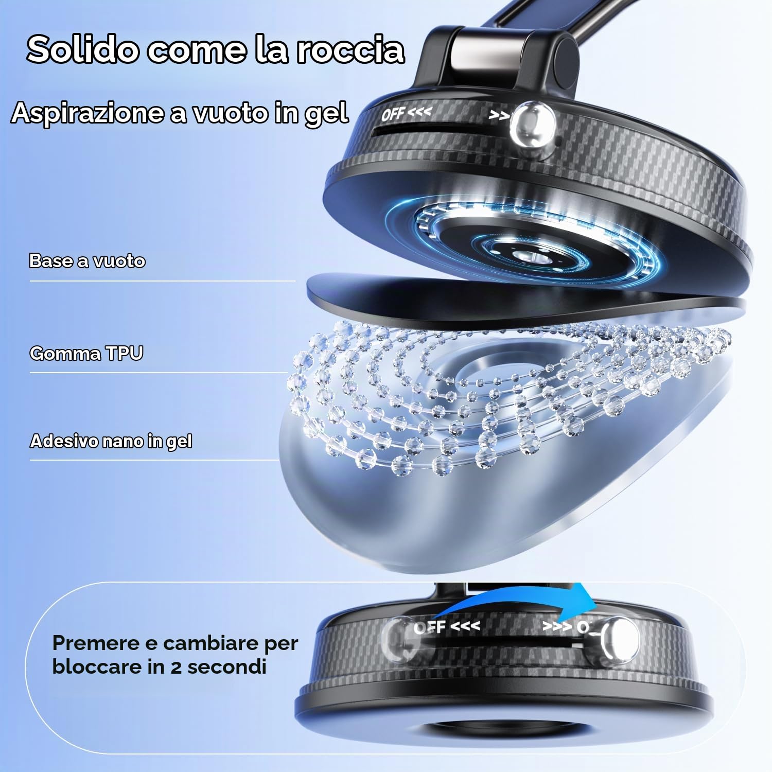 Qi2.2 25W Supporto Telefono Auto Magnetico con Rotazione 360° e Caricatore Auto Wireless con Raffreddamento TEC e Ventola per iPhone 17 Pro Max/16/15