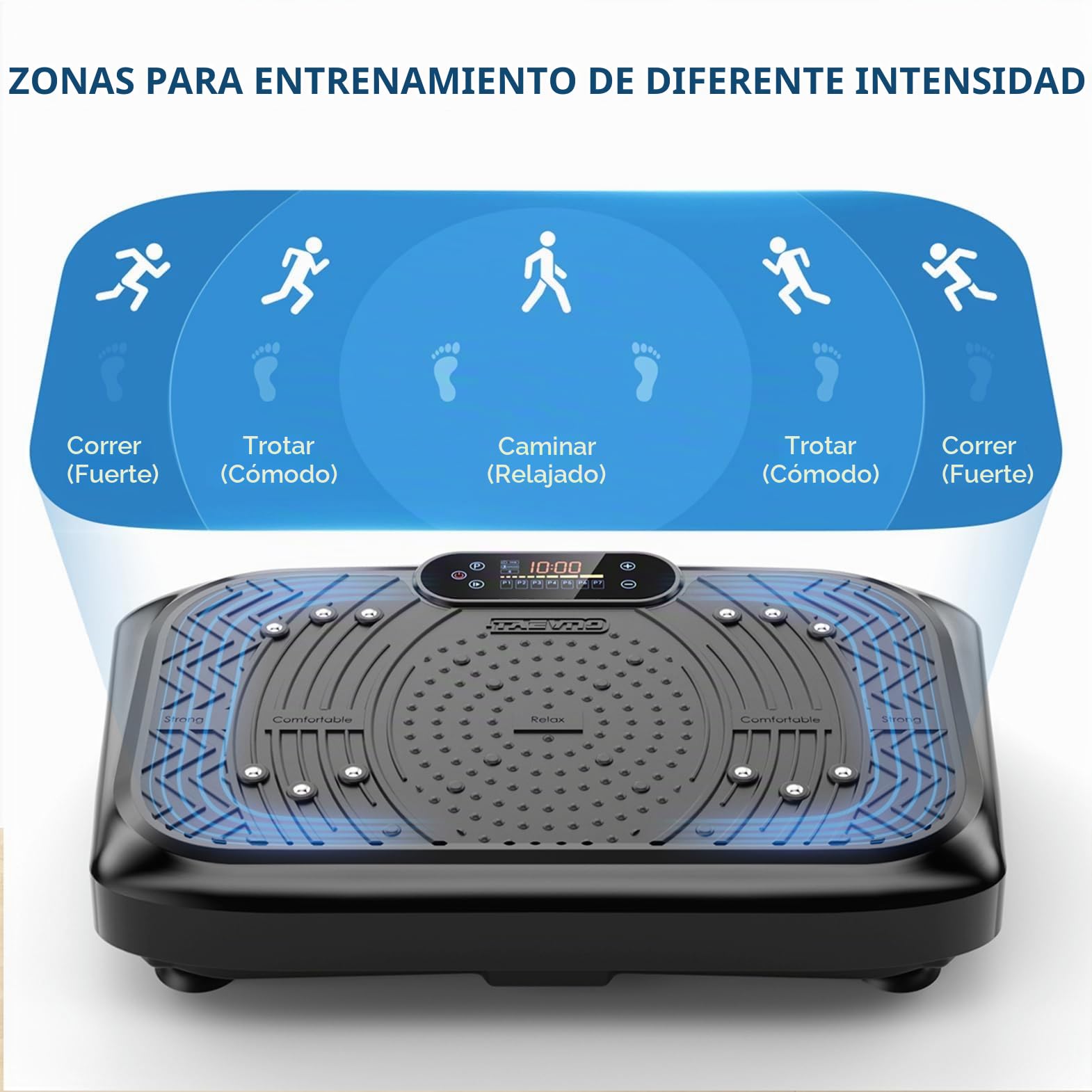 Máquina de Ejercicio de Placa de vibración, Entrenamiento de Cuerpo Entero, Plataforma de vibración para Drenaje linfático, pérdida de Peso y Modelado