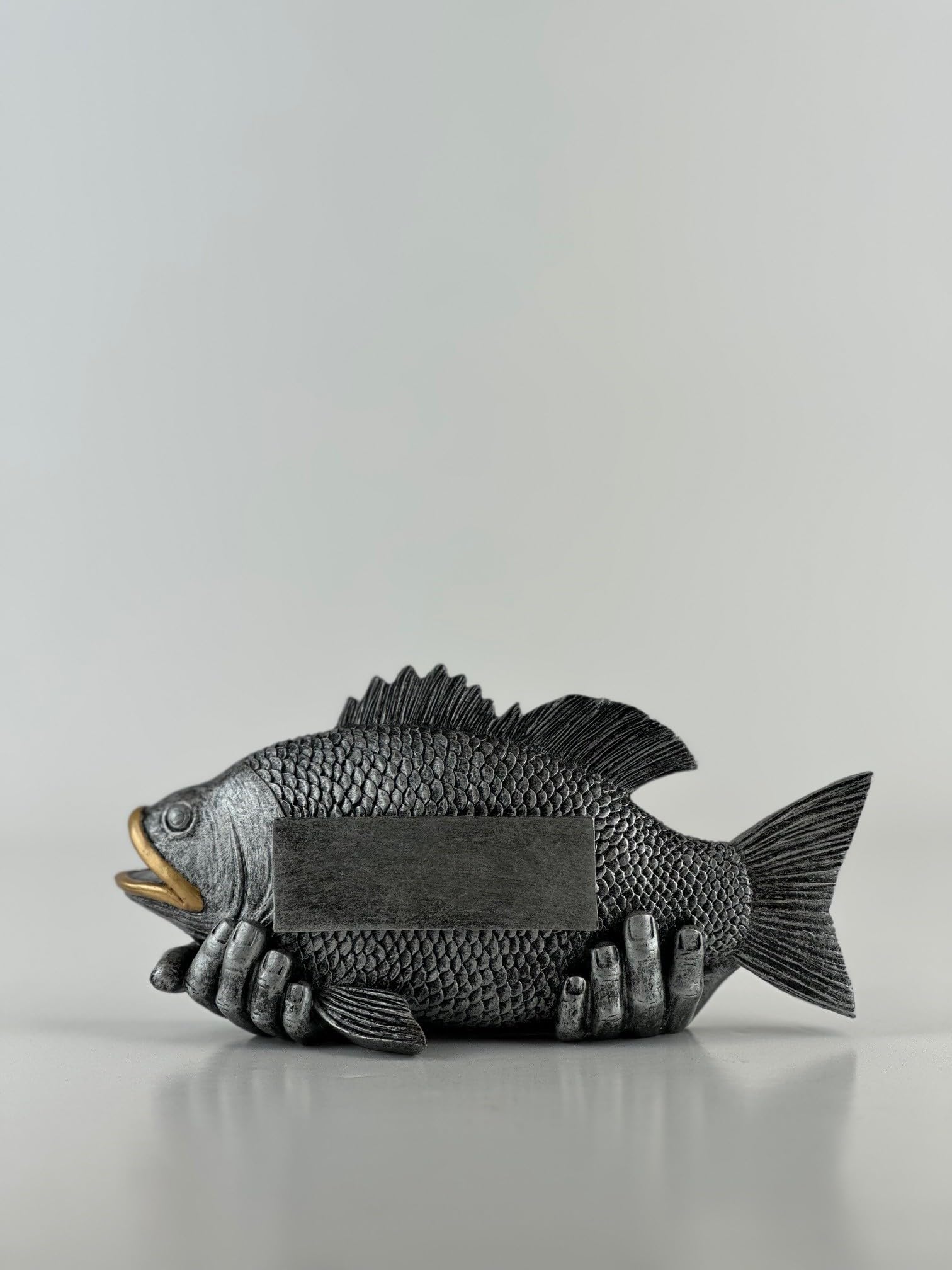Mini Trophée De Pêche En Or - Pour Récompenser La Plus Grosse Prise, Pêcheur Du Jour - Avec Plaque De Gravure, Hauteur 8,2 Cm